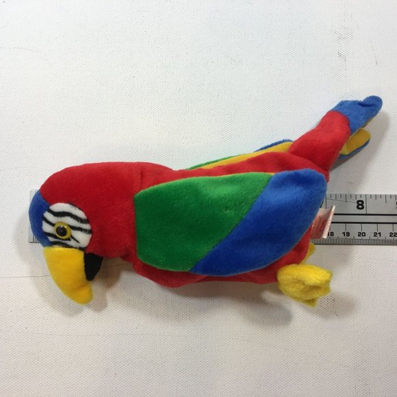 TY Jabber Parrot Tropical Bird Beanie Baby Plush Collection October 10 1997 - Picture 10 of 13